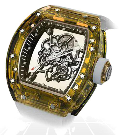 Replica Richard Mille RM055 SAPPHIRE "A55 YELLOW" Watch